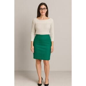 The Pencil Skirt - J. Crew in Green – Lined - Size 18-NWT